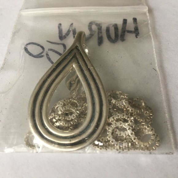 Pamela Love .925 tear drop pendant + chain - Picture 6 of 8